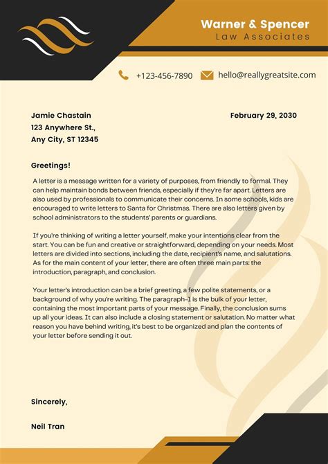 Free, printable business letterhead templates to customize .